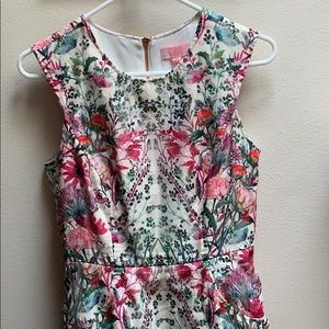 Ted Baker floral A-line dress